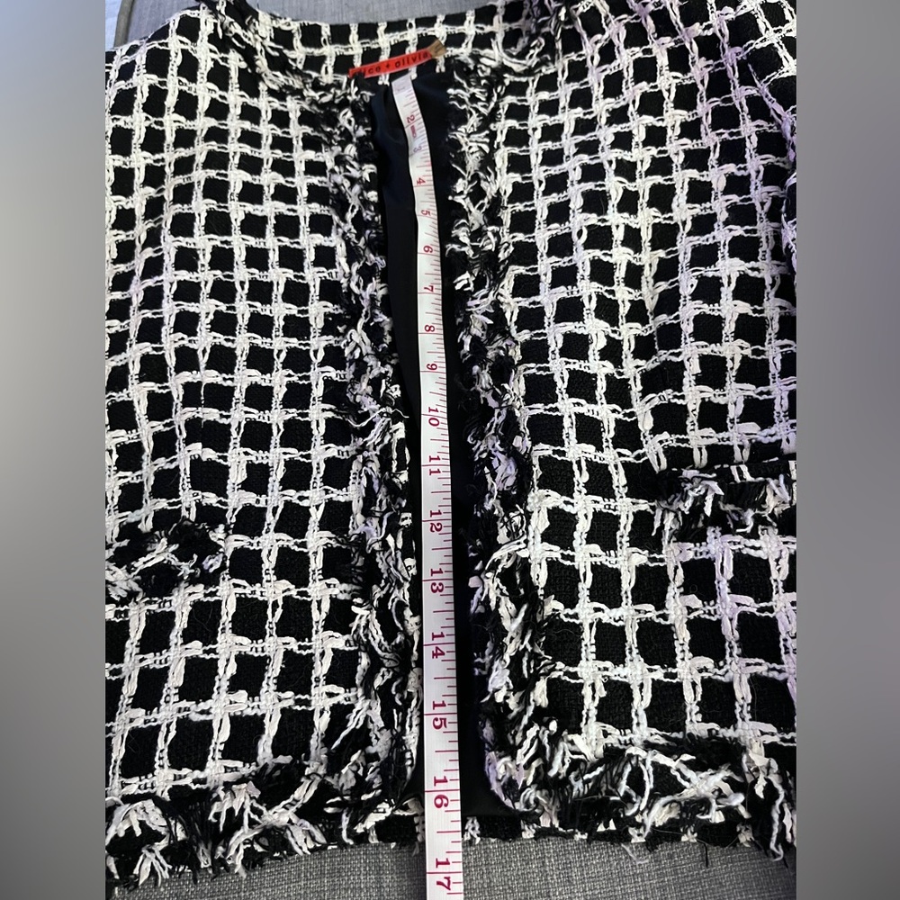 Plaid Print Evening Jacket - Picture 8 of 9